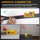 Prexiso 2-In-1 Line Laser Level - Mini Torpedo Level With Light 3-3/4 Inch Rotatable Magnetic Pocket Level & 30Ft Laser Line Leveler Tool For Hanging Picture Wall Marking Painting Home Renovation