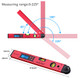 Proster Digital Angle Finder Gauge - 0225° Angle Gauge Lcd Digital Protractor Spirit Level Meter For Carpenter Woodworking Home Decoration