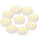 Punpuba 6Pack Flameless Led Floating Candles 3” Plastic Tealights Battery Operated Flickering 100+ Hour Waterproof For Cylinder Vases Centerpieces At Wedding Party Pool Holiday (White)