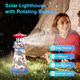 Rosycoud Solar Lighthouse With Rotating Beacon11.1" Outdoor Garden Lighthouse Decorwaterproof Statue Light House Lamp For Yard Lawn Patio S