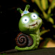 Rs Furison Solar Garden Outdoor Statues Snail With Led Eyessolar Powered Resin Animal Sculptureoutdoor Garden Decorationsbalcony Patio Lawn Yard Art Ornamentsunique Housewarming S