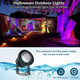 Ruicaikun Landscape 10W Spotlight Outdoor Lighting With Us Plug And Remote Control - 12V Garden Waterproof Yard Lights For Christmas Decorations (Mixed Color Not Pure Rgb)