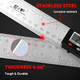 S&F Stead & Fast Digital Angle Finder Tool For Woodworking 7 Inch / 200 Mm Stainless Steel With Case Digital Protractor Angle Finder For Measurement By S&F Stead & Fast
