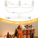 Saillong Saillong 2 Pack Accessory With 3 C7 Led Bulbs Blow Mold Light Cord With Adjustable Brightness Switch End To End Connected Village Cord 9.8Feet Lamp Kit For Holiday Decor