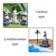 Sheniafc Four Resin Lighthouse Models Miniature Lighthouses Outdoor Lighting Garden Courtyard Lawn Fish Tank Decorations