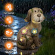 Smadeer Solar Dog Garden Statue With Light Cute Outdoor Dog Decoration For Yard Patio Lawn Balcony Animal Figurines Housewarming Gardening  Crafted S For Mom Women