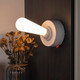 Stmoitz Lever Night Light Innovative Dimmable Toggle Switch Stylish Fun Wall/Desktop Use Cute Stick-Shaped Rechargeable Lamp (White)