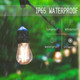 Svater 96 Ft Outdoor String Lights 2W Patio Light For Outside With 32 Antique S14 Plastic Led Bulbs Ip65 Waterproof Hanging Cafe Market Lighting Etl-Listed Dimmable Warm White 2700K (48 Ft X 2)