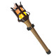 Tcgadvn Medieval Handheld Torch Prop Led Lightrealistic Flame Torch For Games Sports Competitions Themed Partyresin Lampshade And Retro Handle For Halloween Mardi Gras Game Party