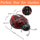 Teaeeno Teaeeno Ladybug Solar Lantern Pattern Lighthanging Waterproof Led Solar Lights Outdoor Decorativesun-Powered Tabletop Lanternsmetal Solar-Powered Lantern Outdoor
