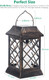 Tomcare Solar Lights Outdoor Flickering Flame Metal Solar Lantern Outdoor Hanging Decorative Lanterns Heavy Duty Waterproof Umbrella Decorations Lighting For Patio Garden Deck Yard 2 Pack (Bronze)