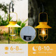 Topruifeng Solar Lantern With Shepherd Hook Edison Bulb Garden Lights For Outside Decor Water Resistant Pathway Lamp Outdoor Home Decoration For Housewarming (Red 2 Pack)