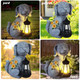 Tstgee Solar Dog Statue Garden Decor Solar Led Lights Dog Statue Outdoor For Outside Yardpatiogarden Dog S For Womenmom