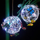 Uniqus Garden Hanging Solar Light Round Ball Light With Butterfly With Waterproof Weaving Lamp Garden Decoration Decorative Nightlight