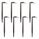 Uniqus Low Voltage Pathway Lights 8Pk Outdoor Metal Landscape Lighting Kit 12V Ac 0.6W 22 Lumen Led Path Lights With Connectors And Stakes Warm White Hardwired Walkway Light