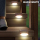 Uniqus Solar Deck Lights Outdoor 16 Packsolar Step Lights Waterproof For Stairssteppatio Front Porchbackyard Decorations-Warm