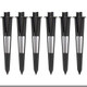 Venusmanufacturing Landscape Lighting Stake Metal Outdoor 6 Pack Sturdy Solid Ground Spike Die-Cast Aluminum For Flood Light Pathway Light'S Stakes