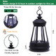 Vereemy Solar Outdoor Led Hanging Lantern Light Garden Accessories Waterproof Rplacement Solar Light Parts Decor Lamp For Outdoor Statues Diy Fairy Garden Patio Lawn Yard Pathway Porch(Lantern)