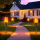 Walensee Solar Tiki Torches With Flickering Flame96 Led Solar Torch Lights Outdoor Waterproof43" Tall Super Larger Size Tiki Torches For Outside Garden Patio Yard 6Pack