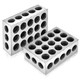 Waltyotur Waltyotur 1 Matched Pair Ultra Precision 1-2-3 Blocks 23 Holes 1  2  3 Block 0.0003 Machinist 123 Jig Fit For Milling Machine Used For Set-Uplayout And Inspection Jobs