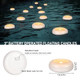 Wfmolcand 24 Pack 3”Floating Candles Water-Activated Flameless Led Candle 120 Hour White Battery Operate Waterproof Tealights For Cylinder Vases Centerpieces At Wedding Party Poolromantic.