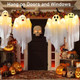 Wueuru 4Pcs Hanging Ghosts Light Up Kit Decor31.5 Inch With Light Up Ghost Kit For Indoor Outside Decorations Warm Led Ghost Lightgarden Partyyard Scary Halloween Ghost Decor S