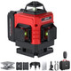 Xuntop 16 Line 4 X 360° Laser Level (Class 2 Laser 1Mw Power Output) 30M/98Ft Self-Leveling & Remote Control Green Cross Line Laser Level Tool For Constructionindoorrenovationdiy