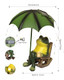 Yiilead Frog Garden Statue Solar Garden Frog Decor Fairytale Courtyard Accessories Outdoor Figurine Lights Art Housewarming  For Patioyardlawn Ornament