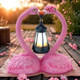 Yiilead 9.8" Solar Flamingo Garden Statueheart Flamingo Yard Decorunique Double Head Flamingo S For Womenmomlover