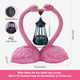 Yiilead 9.8" Solar Flamingo Garden Statueheart Flamingo Yard Decorunique Double Head Flamingo S For Womenmomlover