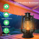 Yinfidee Vintage Led Outdoor Lantern Battery Powered Lanterns With Flame Wick Waterproof Camping Lamp Non-Solar Hanging Lantern Lights Landscape Decor For Indoor/Outdoor Use