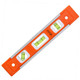 Yotom 2Pcs 9 Inch Aluminum-Sided Magnetic Torpedo Level Box Level Spirit Bubble Level - Orange