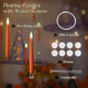 Zevanor Orange Floating Candles With Remote 6” Flameless Flickering Hanging Candles With Timer Function Battery Operated Led Floating Taper Candles For Halloween 12Pcs