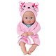 Adora Bath Time Baby Tots Collection 8.5" Baby Doll and Clothes Set Made with Fresh Powder Scent Machine Washable and Exclusive QuickDri Vinyl Body Birthday For Ages 1+ - Kitty