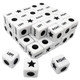 Ahoper 50 Pieces Left Right Center Dice Only 50 Dices Bulk Dice Game 16mm Standard Size Easy to Grip.