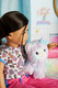 American Girl Truly Me 18-inch Doll Pet Purrpley Pink Kittycat with Magnetic Mouth to Hold Her Yarn Toy For Ages 6+