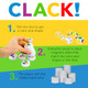 AMIGO Games Clack Categories - Exciting Kids Magnetic Stacking Game for 2-8 players Ages 7+ Fun Educational & Fast-Paced Family Game