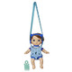 Baby Alive Littles Carry ‘N Go Squad Little Matteo Brown Hair Boy Doll Carrier Accessories Toy for Kids Ages 3 Years & Up