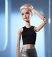 Barbie Signature Looks Doll (Original Blonde Pixie Cut) Fully Posable Fashion Doll Wearing Black Crop Top & Metallic Skirt for Collectors