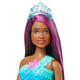 Barbie Dreamtopia Doll Mermaid Toy with Water-Activated Light-Up Tail Purple-Streaked Hair & 4 Colorful Light Shows