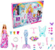 Barbie Dreamtopia Advent Calendar Fantasy-Themed with 24 Surprises Daily Toys Include Barbie Fashion Doll Pets Clothes & Accessories Like Mermaid Tail & Wings