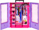 Barbie Fashionistas Ultimate Closet & 6 Hangars Purple with Fold-Out Rack & Carrying Handle Portable Storage for Fashion Doll Clothes & Accessories