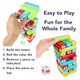 Bits and Pieces Happy Stackers Game Colorful Tower Stack Game - Easy to Play Stacking Toy for Kids and Family Pre-School Daycare Center Toys for Ages 3 and Up 2-4 Players