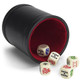 Brybelly Set of 5 Poker Dice with Professional Bicast Leather Dice Cup Great for Travel by Brybelly