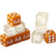Brybelly Realtree Edge Dice Set - 10 Pack of Orange & Clear Game Pieces - Six-Sided Dice Board Gaming Accessories - Cool Outdoors Themed Stuff for Father's Day Family Game Night Dice Rollers