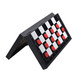 BUYESS 5 in 1 Magnetic Chess Checkers Dominoes Backgammon and Cards Set Mini Travel Size Multi Board Games