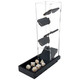 C4Labs Dice Tower & Tray Clear with Wooden Paddles Watch The Dice Decide (Black)