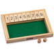 Chess and games shop Muba Wooden 9# Shut The Box Game - Mini Travel Set - Simple funny Family party board game