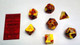 Chessex CHX26450 Dice-Gemini Red-Yellow/Silver Set One Size Multicolor
