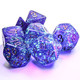 Chessex Polyhedral 7-Die Set - Borealis Royal Purple/Gold with Luminary 27587 (CHX27587)